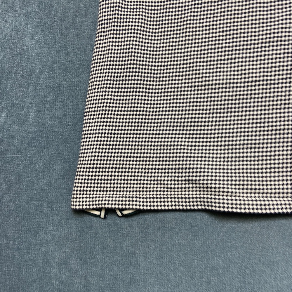 Ted Baker Polo Shirt Mens Small Navy White Geometric Print Golf Quarter Zip - Picture 10 of 13